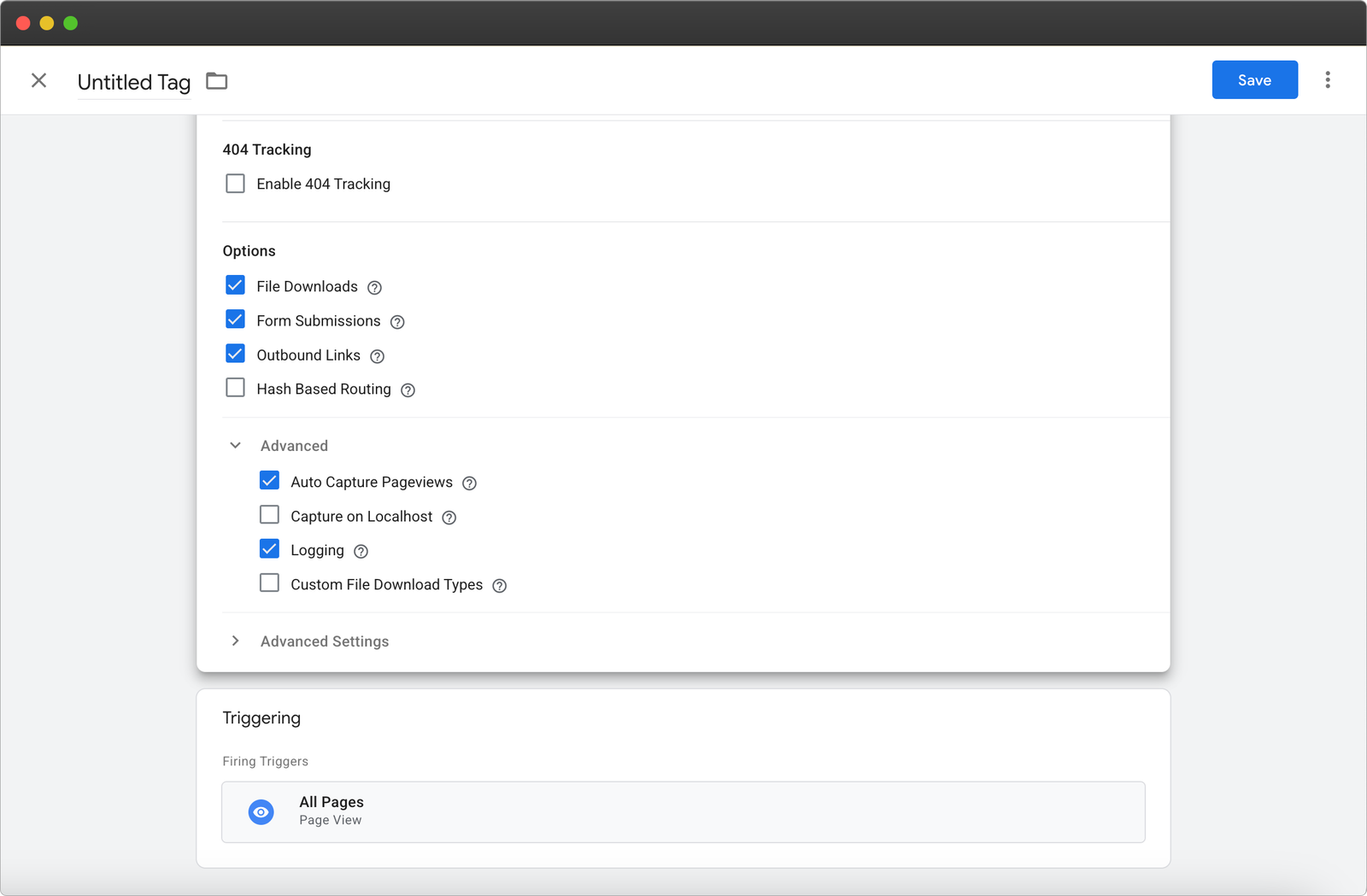init-tag-settings in plausible gtm init-tag-settings